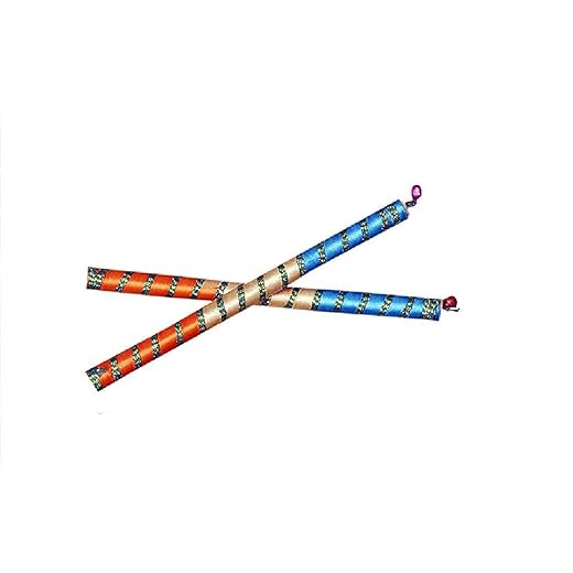 Ezee Fancy Dandiya Sticks (Pair of 2 Sticks)