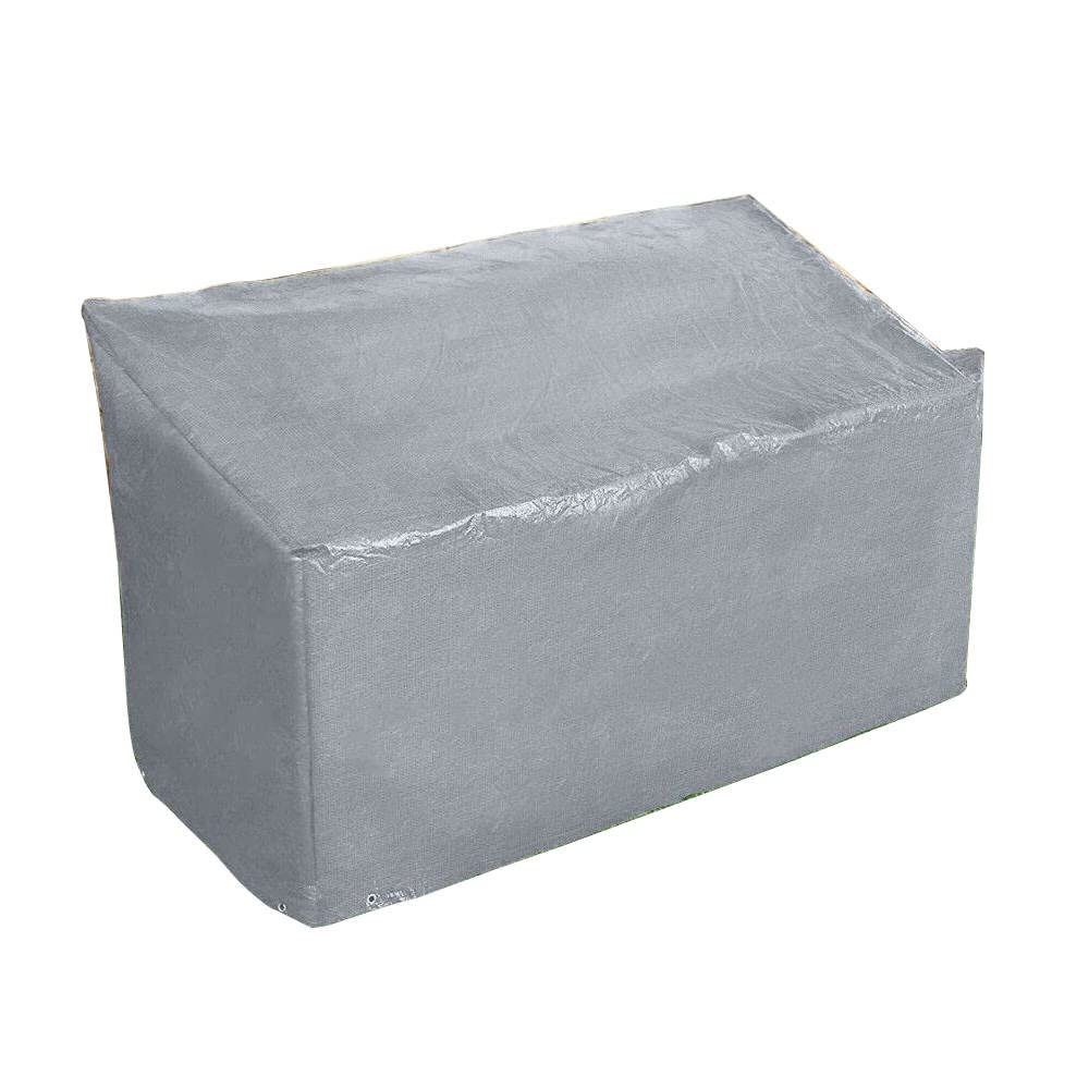 Ram® Grey Heavy Duty 3 Seater Waterproof Outdoor Garden Bench Cover with Corner Eyelets and Securing Ropes – Suitable for Benches up to 160cm (Bench Cover)