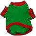 haoricu Pet Shirt, Christmas Dog Cotton Costume Small Dog Cat Pet Clothing Pet Vest Puppy T Shirt Apparel (Green, Small)