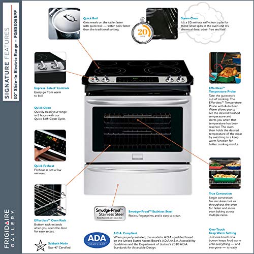 5 Frigidaire+FGES3065PF+Stainless+Electric+Smoothtop
