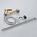 OWOFAN Kitchen Sink Faucet with Pull Out Sprayer 360 Degree Swivel Spout Mixer Brass Tap,Gold Polished WF-7005K