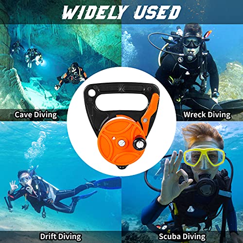 Seafard Compact 150ft Scuba Dive Reel Kayak Anchor with Thumb Stopper