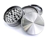 Chromium Crusher 3 Inch 4 Piece Tobacco Spice Herb Grinder - Gun Metal