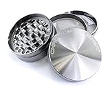 Chromium Crusher 3 Inch 4 Piece Tobacco Spice Herb Grinder - Gun Metal ()