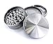 Chromium Crusher 3 Inch 4 Piece Tobacco Spice Herb Grinder - Gun Metal