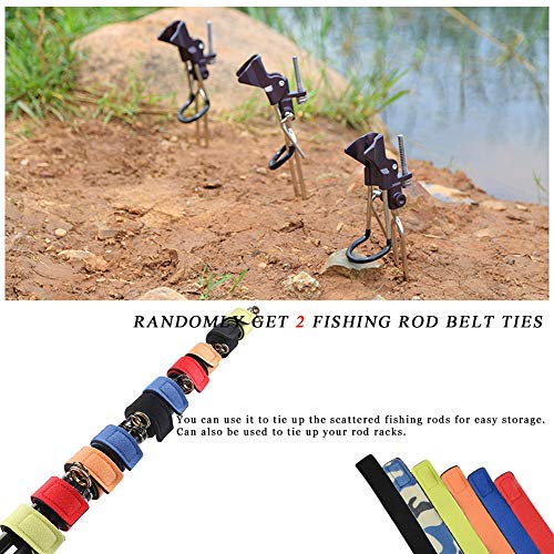 Rutenständer aus Edelstahl – Rutenhalter für Bankangeln – 360 Grad verstellbar – Automatischer Feder-Angelrutenhalter… – Bild 5