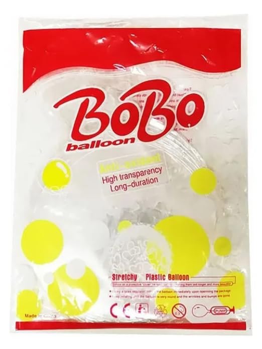 Kit 20 Balões Bubble Transparente 24 Pol (60cm) para Festa Aniversário Decoração