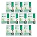 DERMAL Green Tea Collagen Essence Facial Mask Sheet 23g Pack of 10 - Hydrating and Soothing for Sensitive Oily Skin, Revitalize Dull Skin, Daily Skin Treatment Solution Sheet Mask