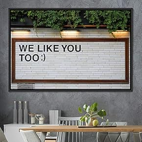 signwin Framed Canvas Wall Art Pressed Quotes 3D...