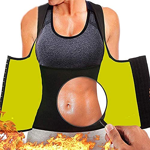 warmshop888 Hot Neoprene Sauna Waist Trainer Vest for Women Workout Sweat  Body Shaper Slim Corset Sauna Suit Weight Loss