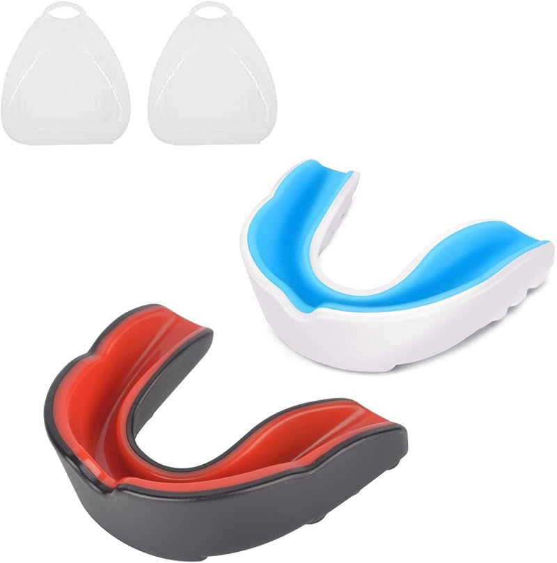 Bekindpro 2 Pcs Youth Mouth Guard with Case for Rugby Hockey Boxing