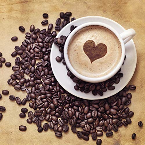 FILWO Kunststoff Kaffee Vorlage Set Kaffee Dekoration Schablonen Barista Vorlagen Latte Art Kaffee Girlande Schablone… – Bild 7