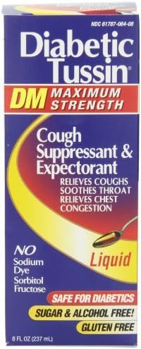 Diabetic Tussin Maximum Strength Cough Syrup, 8 Fluid Ounce by Diabetic Tussin