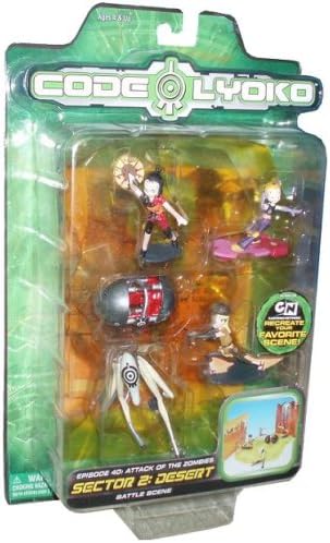 Code Lyoko Sector 2 Desert Battle Scene Figure Set (Episode 40 Attack of the Zombies)