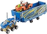 Hot Wheels Snap Rides Truck and Trailer, Blue