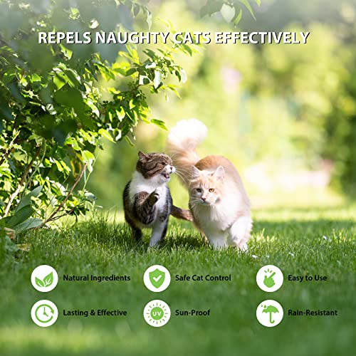 MAGIC CAT Cat Repellent Outdoor, 10 Pack Natural Peppermint Oil Cat