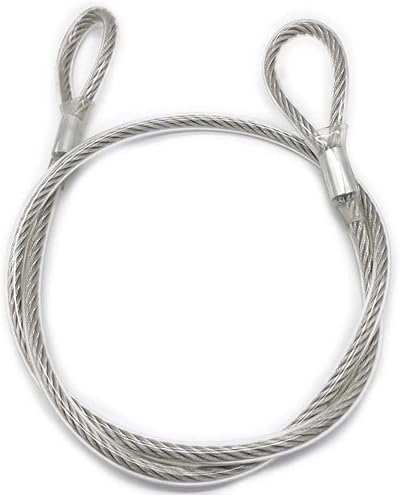 HOUSON Steel Wire Rope with Eyelets 3mm x 3m Garden Bicycle Cable