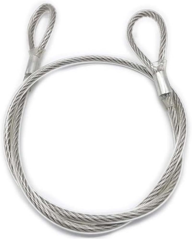 HOUSON Steel Wire Rope with Eyelets 3mm x 3m Garden Bicycle Cable