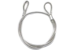 HOUSON Stainless Steel Safety Cables, Luggage Lock Safety Cable Lightweight Braided Safety Rope for DJ Stage Lighting Bicycle Luggage (4mm x 2m)