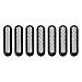 [Upgrade Clip in Version] ICARS Matte Black Mesh Grill Insert Jeep Grille Guard For 2007-2015 Jeep Wrangler JK Unlimited Rubicon Sahara - 7PCS