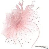 Huachi Fascinators Hats for Women Tea Party Headband Kentukyi Derbiy Hats Fascinator Headpiece