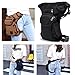 CAMTOA New Men Canvas Sports Racing Drop Leg Bag, Fanny Pack Bike Cycling Hip Bag for Motorcycle Outdoor Bike Cycling Black