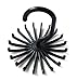 360 Degree Rotating Twirling Scarf Organizers Tie Rack Hanger Closet Organizer, Set of 200 (Black)