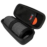 Khanka Hardshell EVA Storage Carrying Travel Case Bag for JBL Flip 1 / 2 / 3 / 4 Splashproof Portable Bluetooth Speaker (Black)