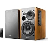 Edifier R1280DB Powered Bluetooth Bookshelf Speakers - Optical Input - Wireless Studio Monitors - 4 Inch Near Field Speaker - 42w RMS - Wood Grain