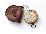 American Boy Scouts Compass/Scout Oath w/Leather Carry Case/Eagle Scout/Scout boy
