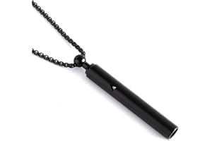 LAMKHOO Breathing Necklace for Anxiety Relief Breathlink Quit Smoking Vaping Necklace Stop Smoking Aids Fidget for Smoking Cessation Fum Vaporless Smokeless Inhaler for Adult Women Men