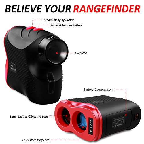image for Aikotoo Golf Rangefinder,Laser Range Finder with Golf Distance for Hor