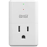 BXST 918J Single Outlet Surge Protector for Home Appliance Small Multi Function Plug with Surge Protection Wall Mount Power Suppressor for Refrigerator, TV, PC, Xbox, PS5, 120V, 1800W, 1 Pack