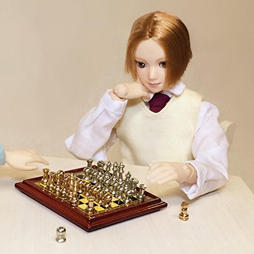 C-Pioneer 1-12 Scale Dollhouse Miniature Chess Dollhouse Accessory Livingroom Decoration
