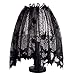 Vlovelife 20 x 60 inch Halloween Decor Lamp Shade Cover Lampshades Lamp Cover Vintage Halloween Decor Spider Web Black Lace Cover for Halloween Decorations Indoor