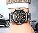 Mens Watches with Auto Date Chronograph Watch Men Sports Watches Waterproof 30M Full Steel Quartz Men's Black Watch