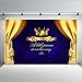 GenericABCDEFG Mehofoto Royal Blue Baby Shower Backdrop Gold Crown Photo Background for Little Prince 7x5 Professional Customized Photography Backdrops for Newborn Baby Birthday