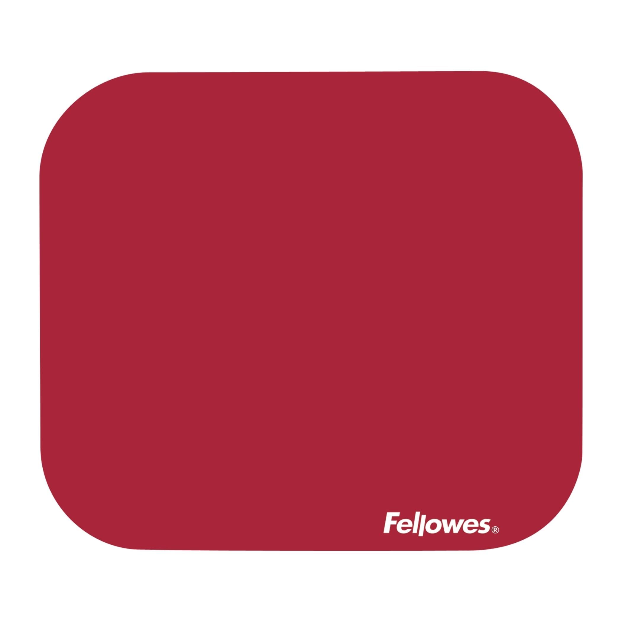 Fellowes Solid Colour Mouse Pad - Red