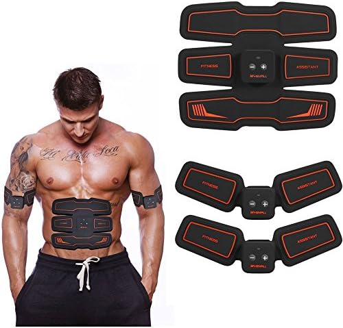 Electrical Muscle Stimulation,Muscle Trainers,Abdominal Toning Belt ,Ab Belt Muscle Toner Abs Trainer Body Fitness Training Slimming Machine Home Fitness Training Gear Support For Men & Women
