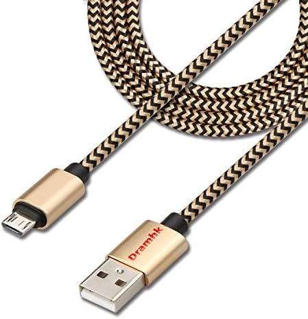 Micro USB Cables Dramhk Nylon Braided Samsung USB Cable/Charging Cords for Android Devices,Samsung,HTC,Motorola, Blackberry Smartphones,Tablets and More - 3.3ft/1 Pack