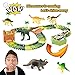Finger Rock Dinosaur Toys Train Tracks Set Create a Road Race with 192 Pcs Flexible Tracks Playset Dinosaur Figures and Cool Dinosaur Car for Toddlers Kids Boys Girls Age 3 4 5 6 7 8 9