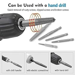 Bestgle 10pcs Screw Extractor Set, 1/4" Hex Shank
