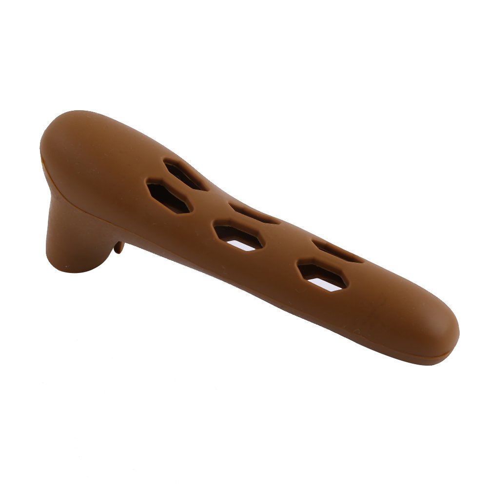 YUMILI Home Doorknob Safety Cover Silicone Doorknob Case Safety Door Handle Cover for Protecting Baby Anticollision(brown)