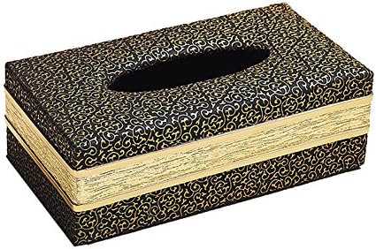 European Style Pu Feather Tissue Box Napkin Holder Lovely Rectangular Holder Box Cover (Color-E)