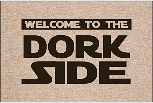 Welcome To The Dork Side 100% Olefin Doormat - Sci-fi Indoor Or Outdoor Mat