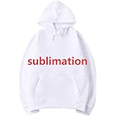 AiDiYGECO sublimation mens hoodies Polyester pullover blank plain white hoodie sweatshirt for men