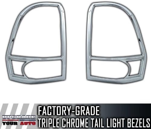 2005 2006 2007 2008 2009 Chevy Trailblazer 2 Piece Chrome Tail Light Bezel Trim Covers Set