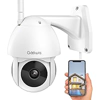 Security Camera Outdoor, Goowls 1080P HD WiFi Home Surveillance IP Camera Wireless with Pan/Tilt 360° View Waterproof Night Vision 2-Way Audio Motion Detection Activity Alert Cloud Service