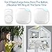 ZOEVIEW Wireless Doorbell Waterproof Door Chime Kit, 1000 Feet Operating Range with 1 Push Button and 2 Plug-in Receivers, 38 Chimes, Battery Operated, 3 Level Volume and Led Indicator