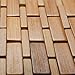 Precision Works Luxurious Bamboo Bath Mat for Shower, Bath, Spa Or Sauna 27x19 Large